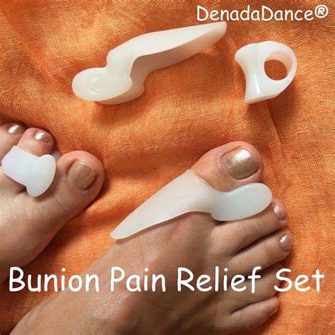 1 Bunion Relief 2 Big Toe Protectors 2 Toe Spacers For Bunions