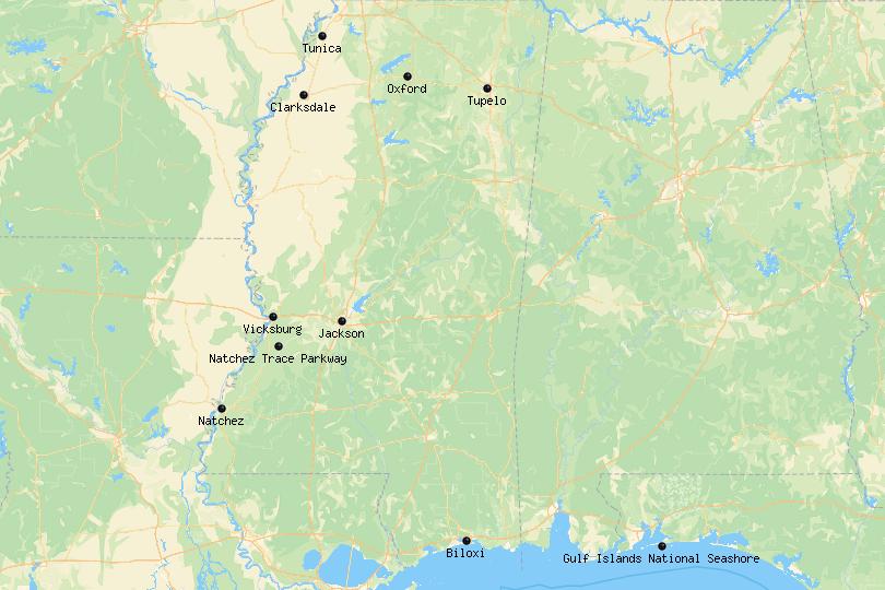 10 Best Places To Visit In Mississippi With Map Touropia