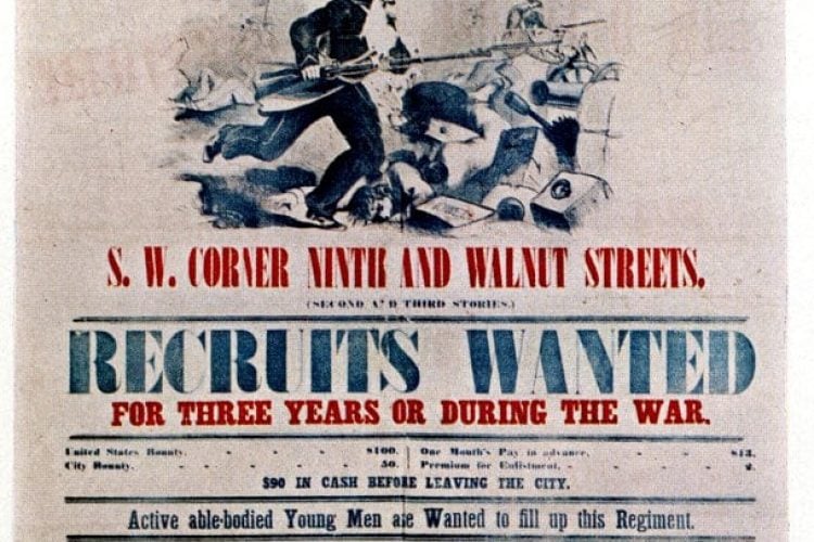 10 Civil War Recruitment Posters Broadsides 1861 1864 Click Americana