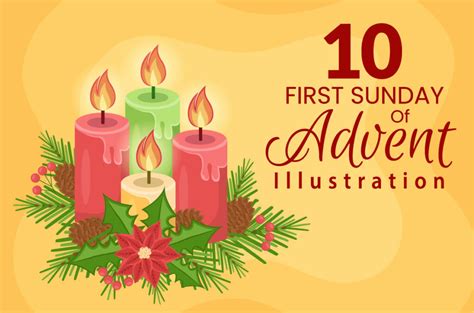 10 First Sunday Of Advent Illustration Masterbundles