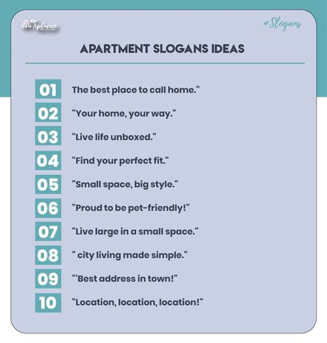 101 Best Apartment Slogans Ideas Taglines Tiplance