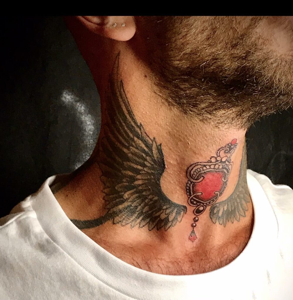 12 Wings Neck Tattoo Ideas To Inspire You Alexie