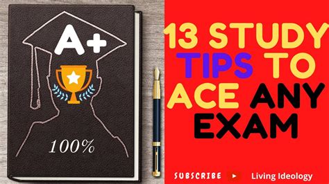 13 Study Tips To Ace Any Exam Study Tips For Students Youtube