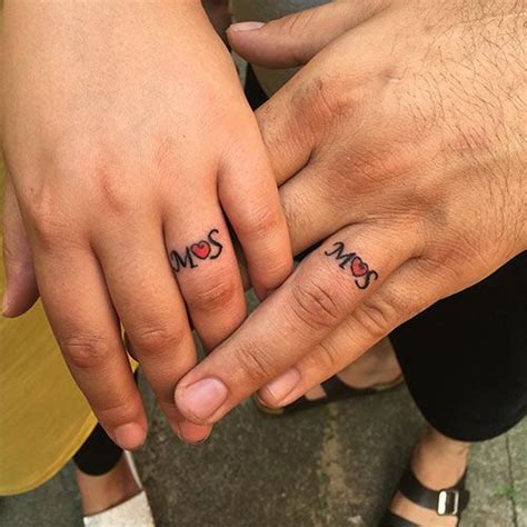 18 Wedding Ring Tattoos For Couples That Convey Their Love