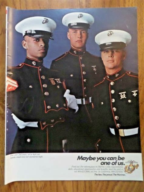 1980 Marines Recruiting Ad The Few The Proud The Marines Ebay