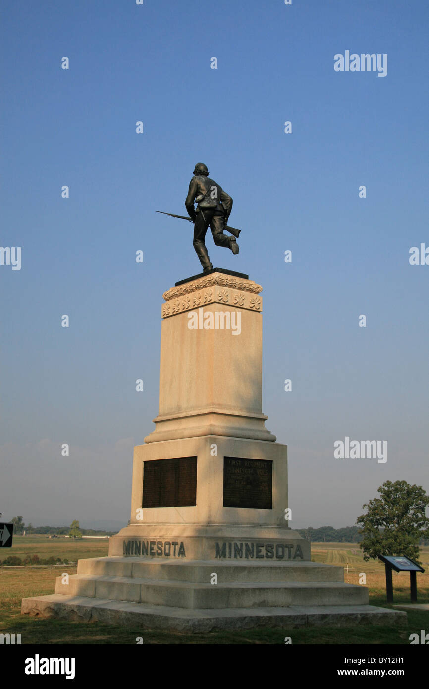 1St Minnesota Volunteer Infantry Regiment Monument Gettysburg