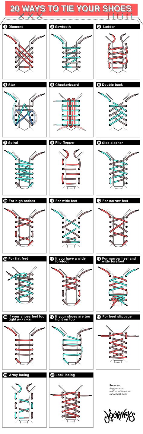 20 Creative Ways To Tie Shoes Journeys