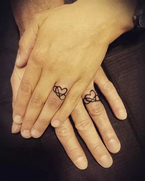 20 Wedding Ring Tattoos For Couples That Convey Their Love