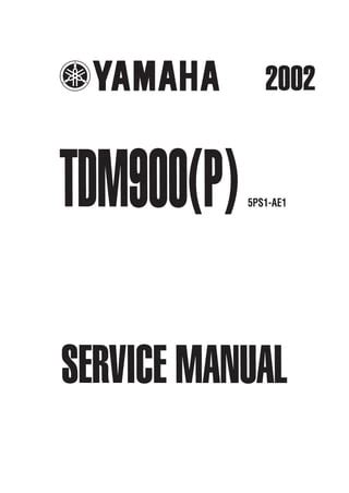 2003 Yamaha Tdm900 R Service Repair Manual Pdf