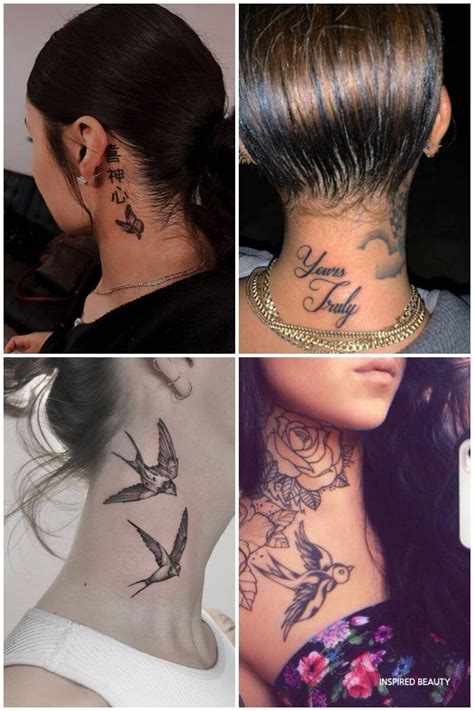 29 Coolest Neck Tattoos For Women Simple And Bold Neck Tattoos Women