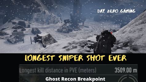 3 5K Kilometers Longest Sniper Shot In Breakpoint Ghost Recon Youtube