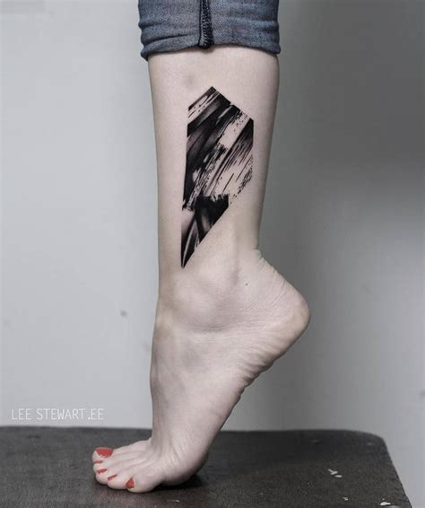 30 Blackwork Brush Stroke Tattoos To Die For Page 3 Of 3 Tattooadore