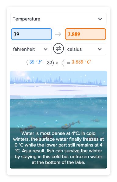 39 F To Celsius