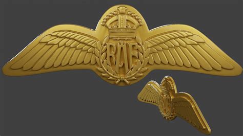 3D File Ww2 British Royal Air Force Wings I Model To Download And 3D