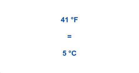 41 F To C