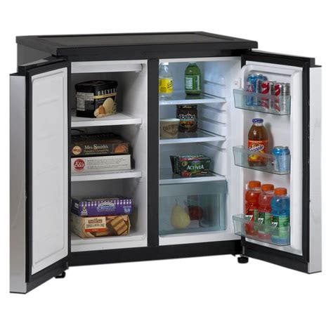 5 5 Cuft Counter Height Side By Side Refrigerator Freezer S S Mini