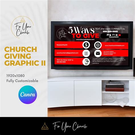 5 Ways To Give Church Giving Graphic 1920X1080 Etsy