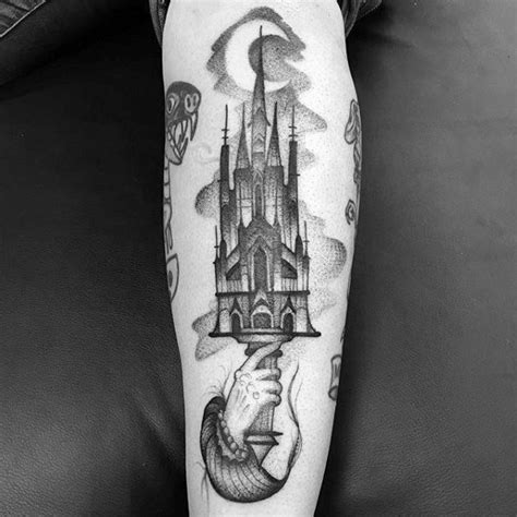 50 Cathedral Tattoo Designs For Men Church Ink Ideas