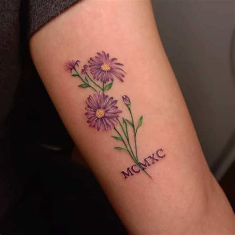 53 Beautiful Aster Flower Tattoo Ideas 2023 Guide Artofit