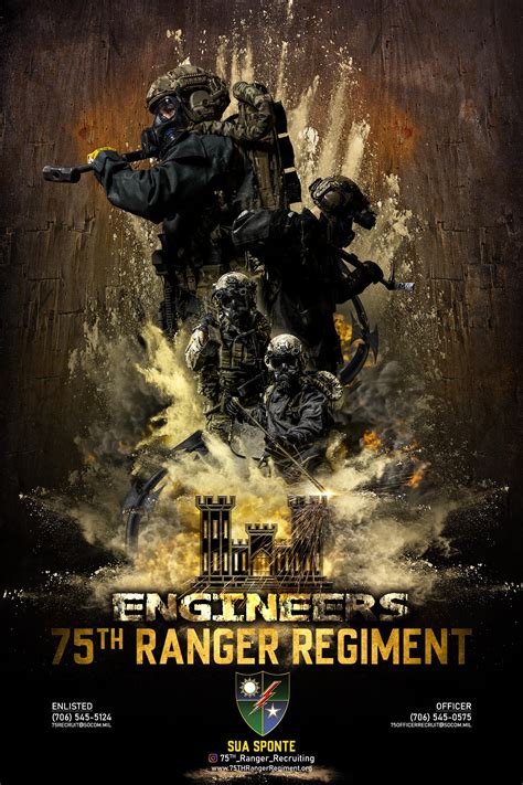 75Th Ranger Regiment Engineers 12A 12B 12H 12R 12W 12Y Mos R