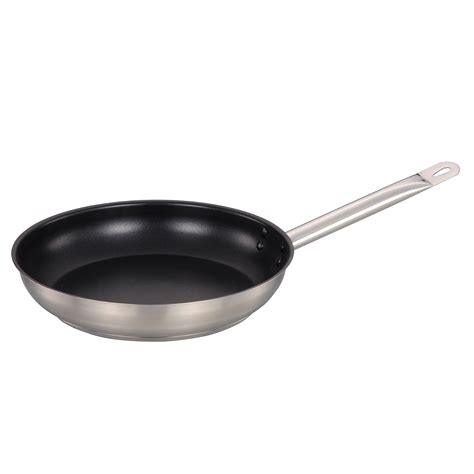 8 Inch Non Stick Stainless Steel Fry Pan Omcan