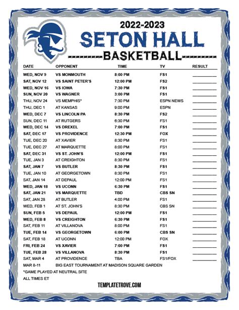 8 Steps To Create The Ultimate Seton Hall Schedule