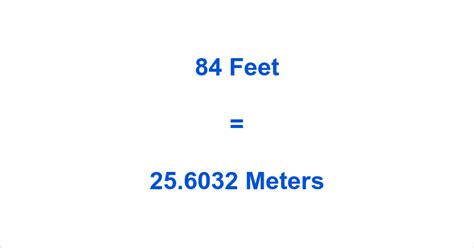 84 Feet To Meters