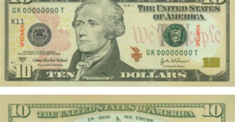 A New More Colorful 10 Bill Makes Its Debut