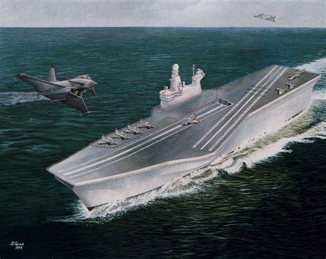 A Very Early Concept Of The Queen Elizabeth Carriers In A Catobar