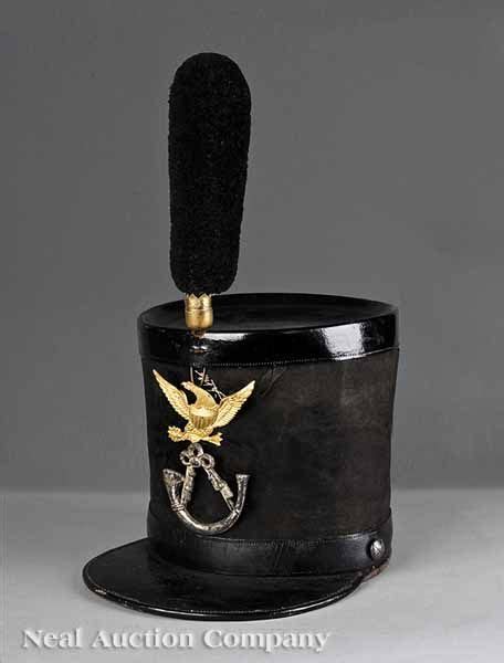 A West Point Cadet Shako C 1835 With Plume And Associated Badges