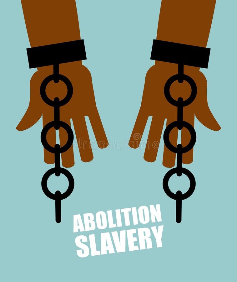 Abolition Of Slavery Arm Slave With Broken Shackles Broken Chain Stock Vector Image Amp Art Alamy