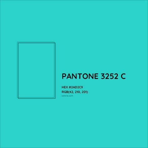 About Pantone 3252 C Color Color Codes Similar Colors And Paints Colorxs Com