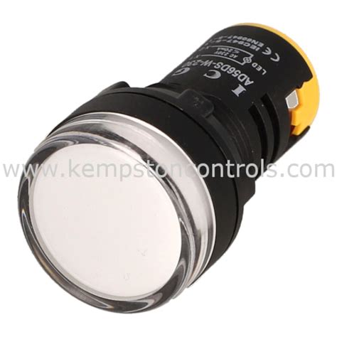 Ad56ds W 230 White Standard Led Pilot Lamp 22 5Mm 230Vac Dc Ad22 W230 Cse Industrial Electrical Distributors Ltd