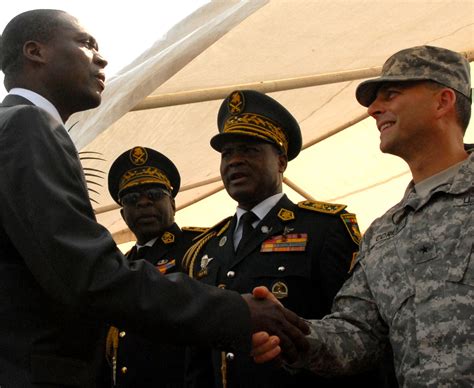 African U S Military Forces Join Together To Mark Opening Of Central