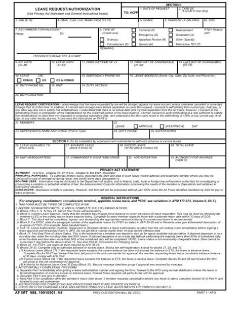 Air Force Leave Form Fill Online Printable Fillable Blank Pdffiller