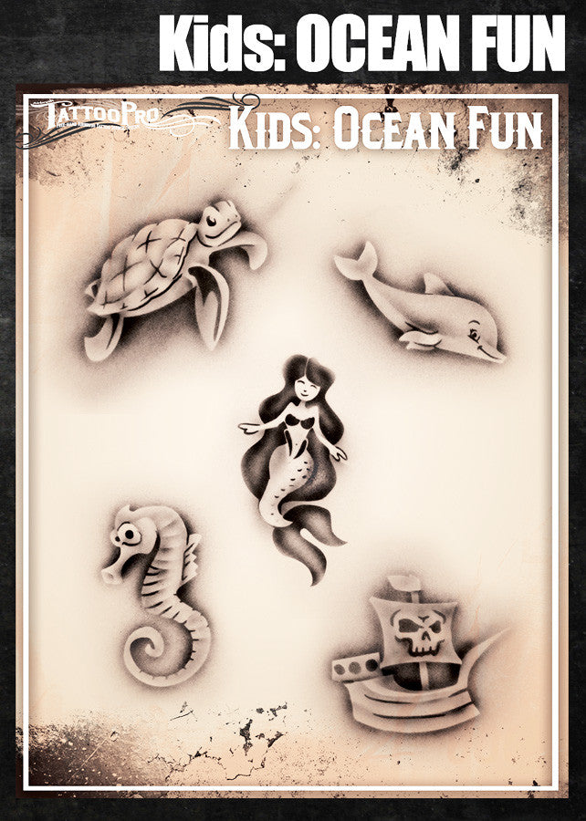 Airbrush Tattoo Pro Kids Ocean Fun