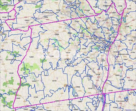 Albany Ny Zip Code Map