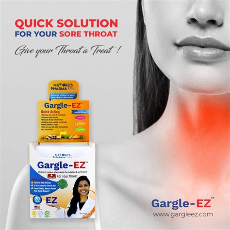 Allergy Sore Throat Relief Gargle Ez By Gargleez Medium