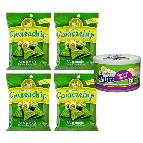 Amazon Com El Sabroso Original Guacachip Chips 3Oz 4 Pack Creamy