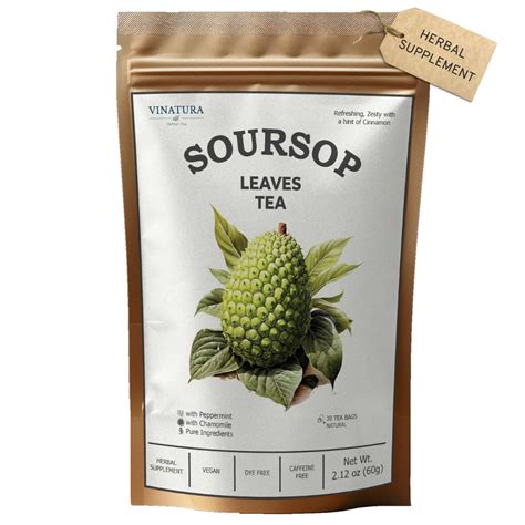 Amazon Com Soursop Leaves Tea Bags Pure Graviola Leaf Peppermint