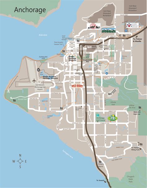 Anchorage Alaska Map