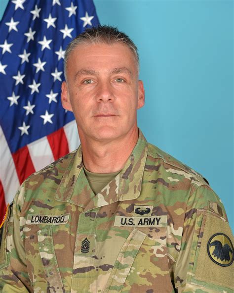 Andrew Lombardo Selected As 14Th Command Sergeant Major Of The Army