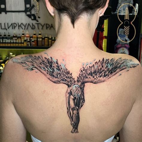 Angel Tattoos On Back