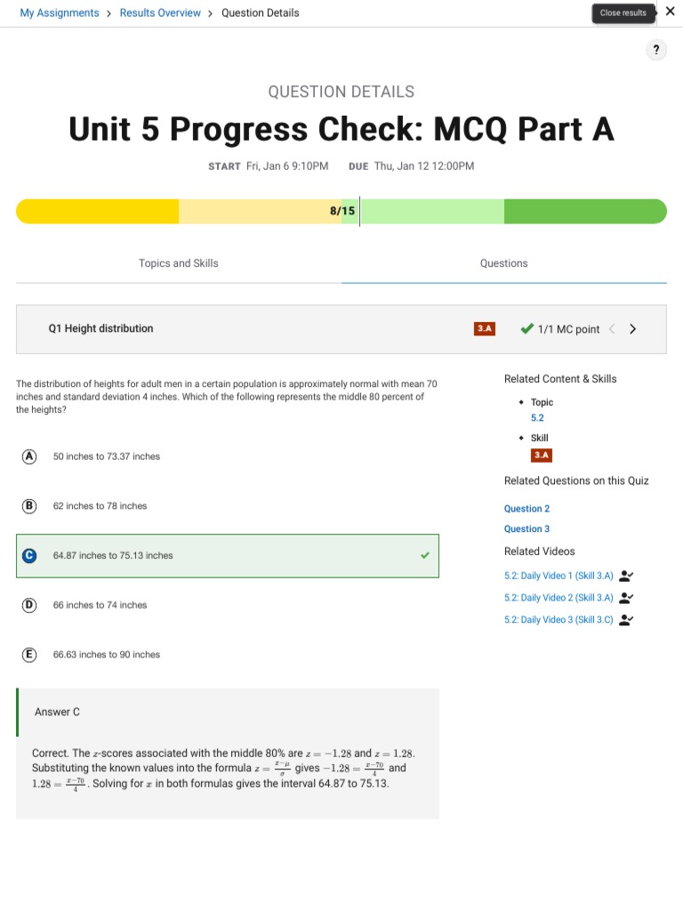 Ap Physics 1 Unit 2 Progress Check Mcq Part A 2023 Harrisburg