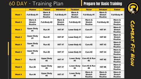 Army Basic Training Schedule Daily