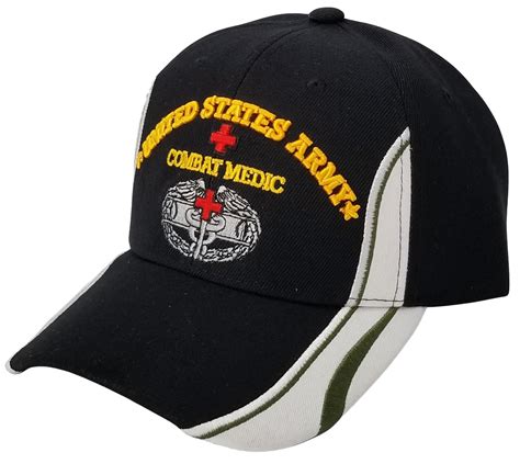 Army Medic Baseball Cap Black U S Military Hat Officially Licensed