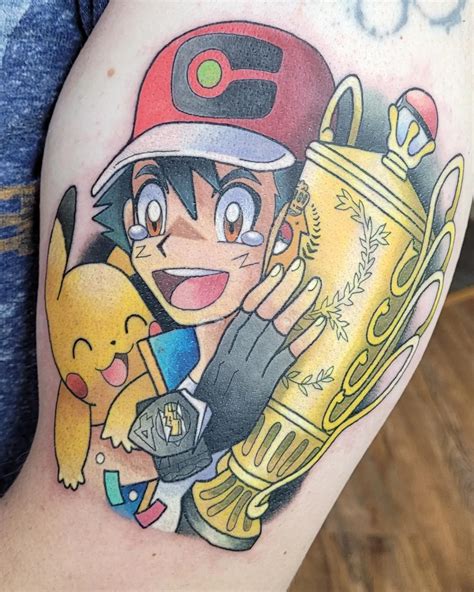 Ash Pokemon Tattoo