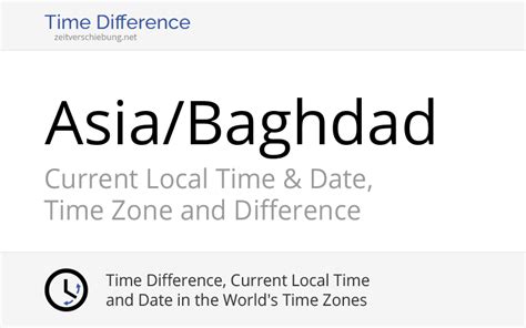 Asia Baghdad Time Zone In Iraq Current Local Time