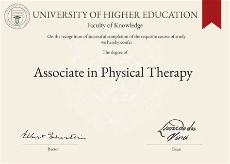 Associate In Physical Therapy A P T