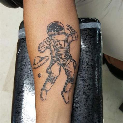 Astronaut By April Overtime Tattoo Shop In Lubbock Tx R Tattoos